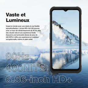 AGM H Max | Résistant | Batterie de 10000 mAh | Léger et Fin | Écran 90 Hz | Double SIM 4G | Android 14